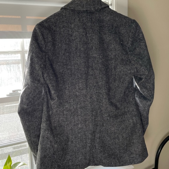 NEVER WORN abercrombie blazer jacket! SIZE M marled grey color, medium weight - Picture 2 of 3